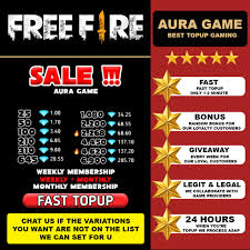 Come join this event with friends all over the world now! Auragame Cheapest Top Up Diamond Freefire Ff Murah Shopee Malaysia
