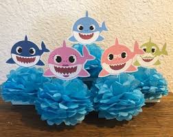 Baby Shark Centerpiece Etsy