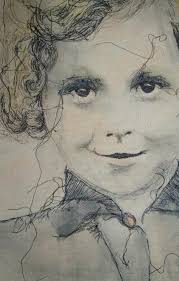 I have sewn all my life. I love to express my ideas with needle and thread.  A couple of years ago I found a book by Rosie James entitled 'Stitch Draw'.  She