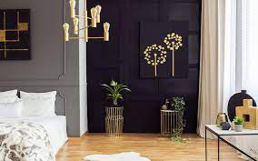 Framed photos and pretty pictures are nice, but they aren't your only option when it comes to decorating bare walls. Gold Home Decor Ways To Add A Touch Of Gold To Your Rooms Mybayut