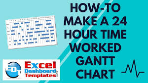 How To Make A 24 Hour Time Worked Gantt Chart In Excel