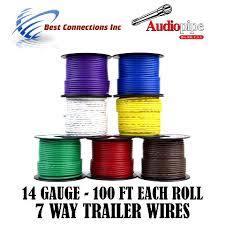 Tow harness wiring package by reese towpower®. Trailer Light Cable Wiring Harness 100ft Spools 14 Gauge 7 Wire 7 Colors Walmart Com Walmart Com