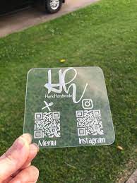 Scan qr code to open menu. Qr Scan Code Table Top Plaque For Menu Touch Less Menu Germ Free Menu Mounted Or With Stand For Restaurants Coding Restaurant Menu Design Menu Restaurant