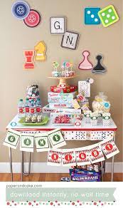 Monopoly game board theme kit $517.79 usd. Family Game Night Printable Party Decorations Board Games Birthday Editable Text Instant Download Paper And Cake By Paper Cake Catch My Party