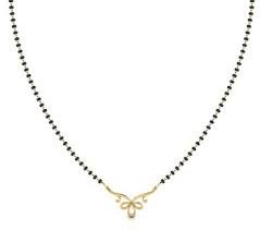 The alloy has been used in the making of this piece, which has been given a stunning yellow gold plating and embellished with floral motifs in gold tone. 40 Latest Gold Mangalsutra Designs To Try In 2021