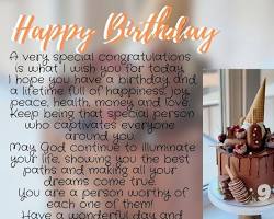 person saying, "I hope you have a wonderful birthday!"