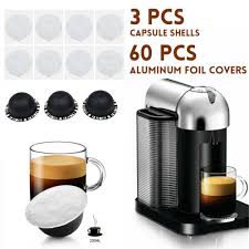 After making coffee, tear off the aluminum foil and rinse the cup. Reusable Refill Coffee Machine Espresso Capsule Pods Shell For Nespresso Vertuo Buy At A Low Prices On Joom E Commerce Platform