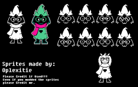 Please Credit If Used In Any Way Character Made By Toby Fox Ralsei Deltarune Ut Spritesheet Undertale Runes Drawing Inspiration