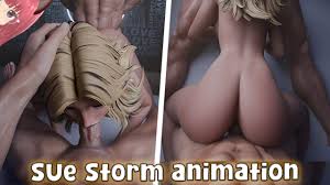 Sue Storm offers her ass to Mister Fantastic and Human Torch (2hour2  animation) - Jazziuu