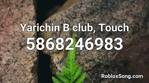 This guide will reveal all the codes for the roblox spray paint codes for 2020. Yarichin B Club Touch Roblox Id Roblox Music Code Youtube