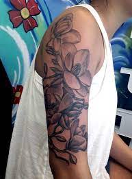 50 Magnolia Flower Tattoos Cuded White Flower Tattoos Magnolia Tattoo Flower Tattoo Shoulder