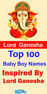Top 100 Names Of Lord Ganesha For Your Baby Boy Lord Ganesha Names Baby Names Indian Baby Names