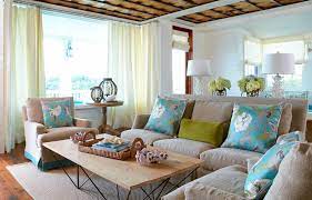 Михаил степанов design ideas for a contemporary grey and brown bedroom in moscow with beige walls, medium hardwood flooring and brown floors. Brown And Turquoise Living Room Cottage Living Room Tracery Interiors