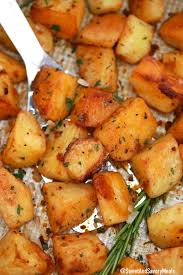 ⅔ cup (160 ml) diced peppers (red, green or both). Garlic Roasted Potatoes Recipe Video Sweet And Savory Meals