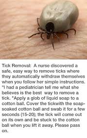 Remove A Tick Life Hacks Tick Removal Useful Life Hacks