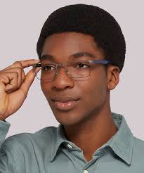 Glasses Direct ™ -Brook BN Rectangle Gunmetal Glasses for Men