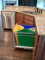 How To Create A Recycling System That Fits Your Lifestyle Kitchen Trash Cans Recycling Bins Kitchen Kitchen Compost Bin