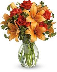 Fiery Lily And Rose In Wyomissing Pa Acacia Flower Gift Shop
