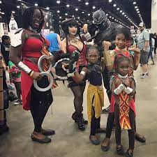 Check spelling or type a new query. This Cosplay Family Is Everything Blerdwords Coming In To Michigancomiccon With Ki Diy Black Panther Costume Black Panther Costume Black Panther Costume Diy