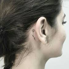 Behind The Ear Behind Ear Tattoos Small Flower Tattoos Small Tattoos