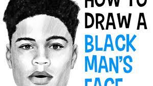 This is without colors or without screen tones or anything. How To Draw A Black Man S Face From The Front View Easy Step By Step Drawing Tutorial How To Draw Step By Step Drawing Tutorials