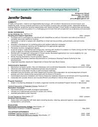 The top of any resume starts with the candidate's name and contact info. Traditional Or Reverse Chronological Resume Format Free Download