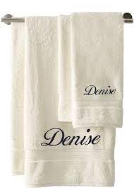 Bed bath & beyond inc., together with its subsidiaries, operates a chain of retail stores. Amazon Com Monogrammed Personalized Bath Hand Towel Set Custom Embroidered Towels Set Includes 1 Bath Towel And 1 Hand Towel Cream Kitchen Dining