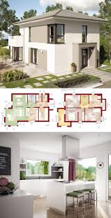 Modern Contemporary European Style Architecture Design House Plan Evolution 122 V11 Dream Home Ideas Layout Mit Bildern Walmdach Architektur Haus Design Haus Grundriss
