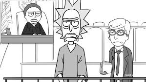 Rick And Morty Have Animated Discussion In Courtroom Reenactment L7 World Fenton Rick And Morty Eames Chair Living Room