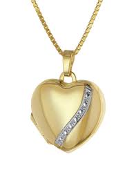 Shop for these customizable personalized picture charm necklaces and bracelet in gold or sterling silver now to avail special discounts! Trendor 39056 Heart Locket Pendant Gold 333 With Gold Plated Women S Necklace