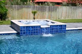 Decorative Tile Pattern On A Raised Hot Tub Crystal Pools And Spas Pool Houses Spa Pool Crystal Pools