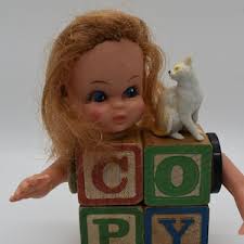 Cali Girl Dressed up With Glasses, Cocktail, and Cat Assemblage Art  Steampunk Figurine