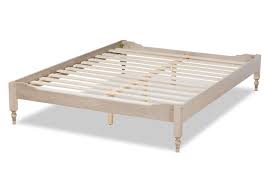 Maybe you would like to learn more about one of these? Baxton Studio Laure Antique White Oak Wood Queen Platform Bed Frame The Classy Home