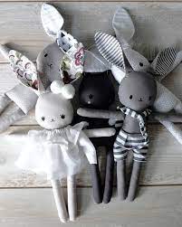 Plush Bunny Pattern And Instructions English In 2021 Bunny Plush Dolls Handmade Sewing Stuffed Animals