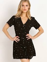 Rue Stiic Clemente Mini Dress Black Star Mini Black Dress Short Sleeve Dresses