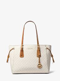 Carine medium logo tote bag. Sac A Main Voyager De Taille Moyenne Michael Kors