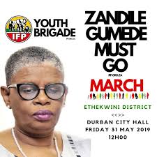 She blames the media for implying that women cannot be efficient in the mayoral position. Ifp Youth Brigade In Ethekwini To March Against Mayor Zandile Gumede Inkatha Freedom Party