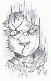 Pin By Gustavo Sambucetti On Drawing Scary Drawings Sketches Chucky Drawing