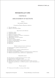 Interpretation part ii formation and ownership of the corporation and vesting provisions 3. Pensions Act 1995