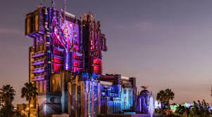 Lights On Guardians Of The Galaxy Attraction Lit Up At California Adventure Inside The Magic Disney California Adventure Park California Adventure California Adventure Attractions