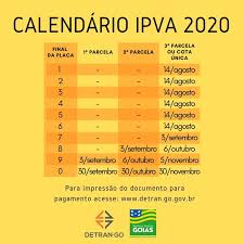 Em 2020, o ipva pode ser pago em até três parcelas, iguais e sucessivas. Portal Goias Estendido Prazo Para Pagamento De Ipva E Licenciamento