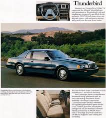 1985 ford thunderbird ford thunderbird car advertising ford motor company 1985 ford thunderbird ford
