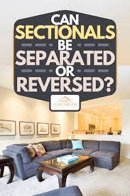 Their family room, just off the kitchen had a massive. Can Sectionals Be Separated Or Reversed Home Decor Bliss