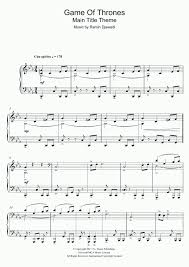 By game of thrones (tv series). Game Of Thrones Main Title Piano Sheet Music