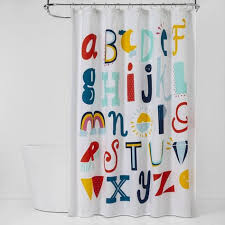 Abc S Shower Curtain Pillowfort In 2020 Kid Bathroom Decor Colorful Shower Curtain Bathroom Kids