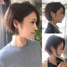 本日オーダー3件 紺野ショート ショートとボブのあいだ ทรงผมส น ทรงผม ทรงผมใหม
