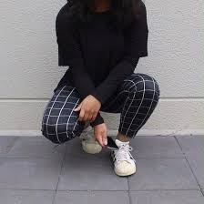 Black And White Square Pants Outfit Ideas Find Out Where To Get The Pants Fashion Patterned Pants Outfit Pants Outfit Casual