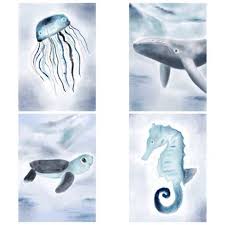 Jack The Jellyfish Boysroom Print Jellyfish Print Modern Kids Print Boys Nursery Print Modern Nursery Nautical Print Nursery Prints Boy Jellyfish Print Sea Creatures Nursery