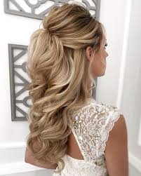 This style offers a balance and can be let down later in the evening when the curls start to lose their tightness and bounce. 71 Perfect Half Up Half Down Wedding Hairstyles Wedding Forward