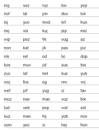 Nonsense words list 4th grade. Nonsense Word Generator Phonics